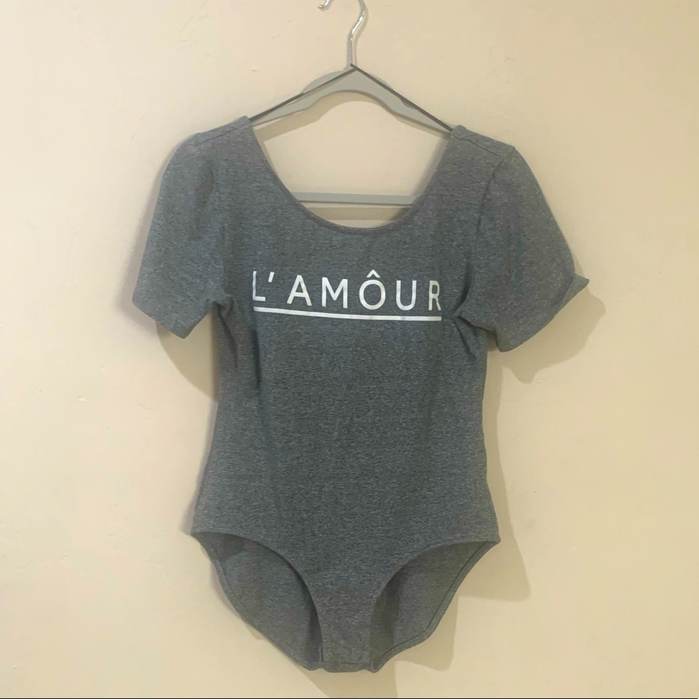 Grey bodysuit